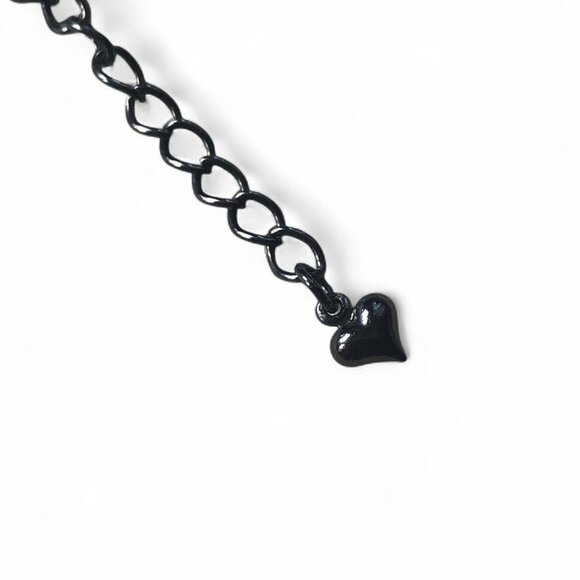 90s Blue Floral Dangly Necklace - Picture 5 of 6